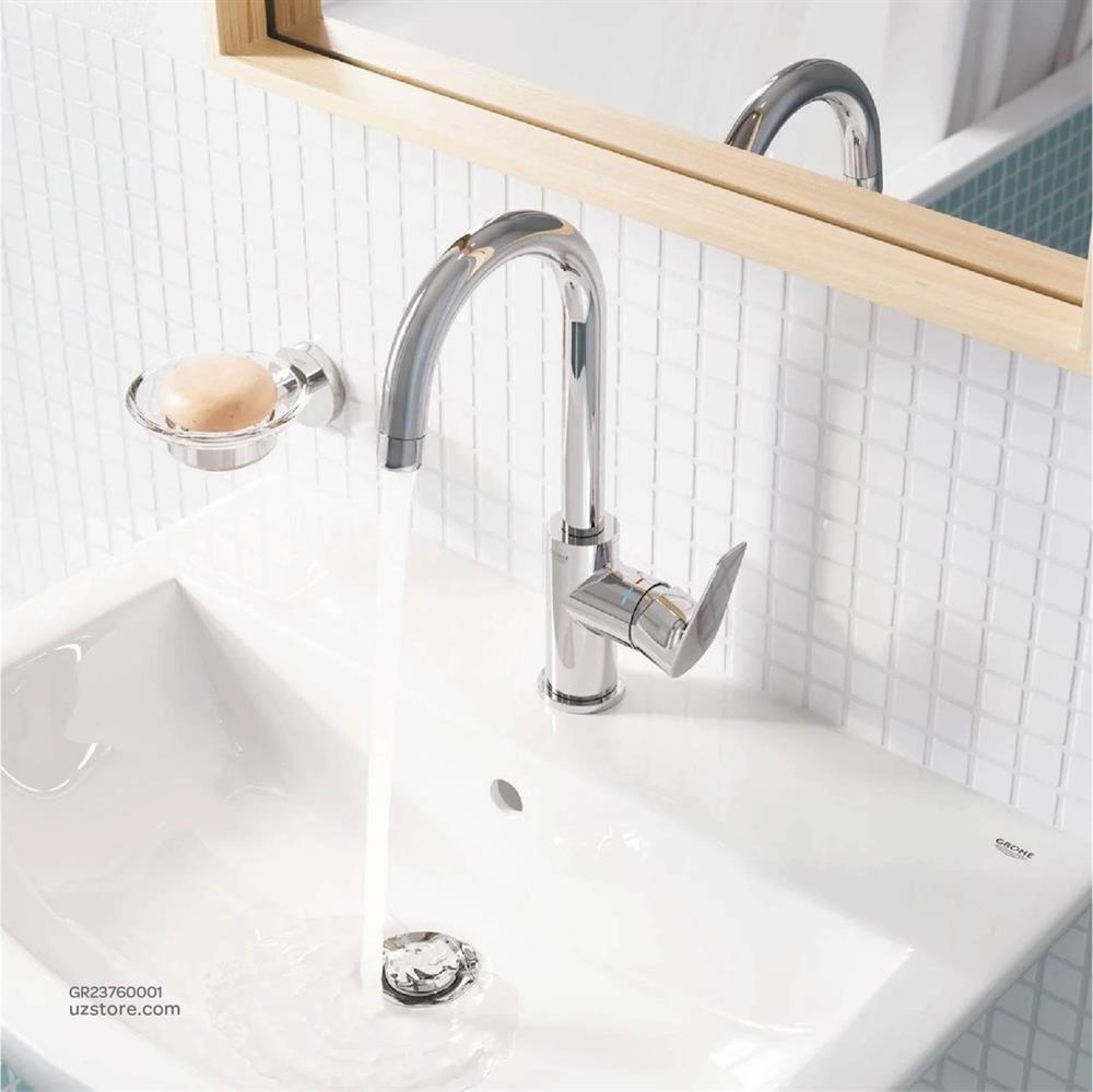 Grohe BauEdge Yüksek Lavabo Bataryası Sifon Kumandalı L Boy Krom 23760001