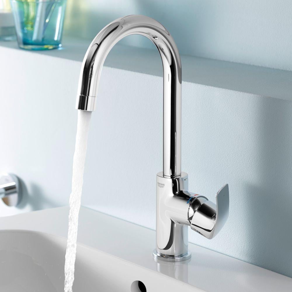 Grohe BauEdge Yüksek Lavabo Bataryası Sifon Kumandalı Krom 23760000