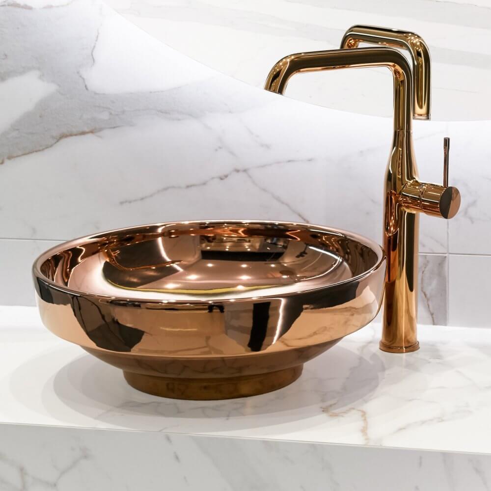 Grohe Essence Tezgah Üstü Lavabo Bataryası Bakır 23901DA1