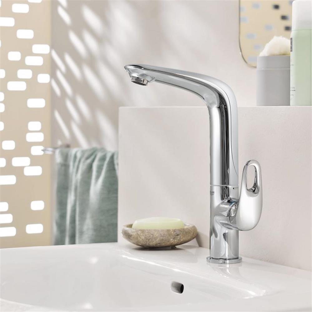 Grohe Eurostyle Yüksek Lavabo Bataryası Sifon Kumandalı Krom 23569003