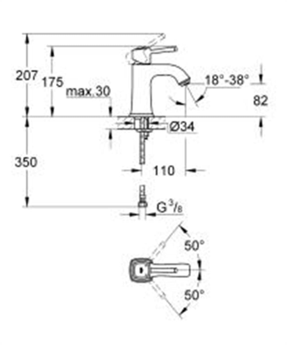 Grohe Grandera Lavabo Bataryası 23310000