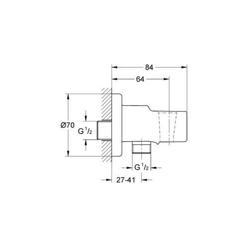Grohe Relexa Duş Çıkış Dirseği 28628000