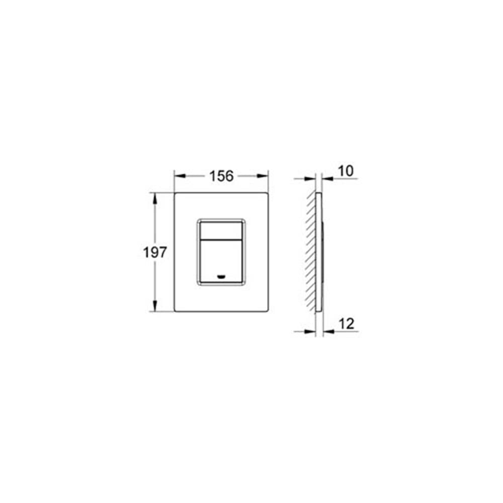 Grohe Skate Cosmopolitan Kumanda Paneli Parlak Krom 38732000