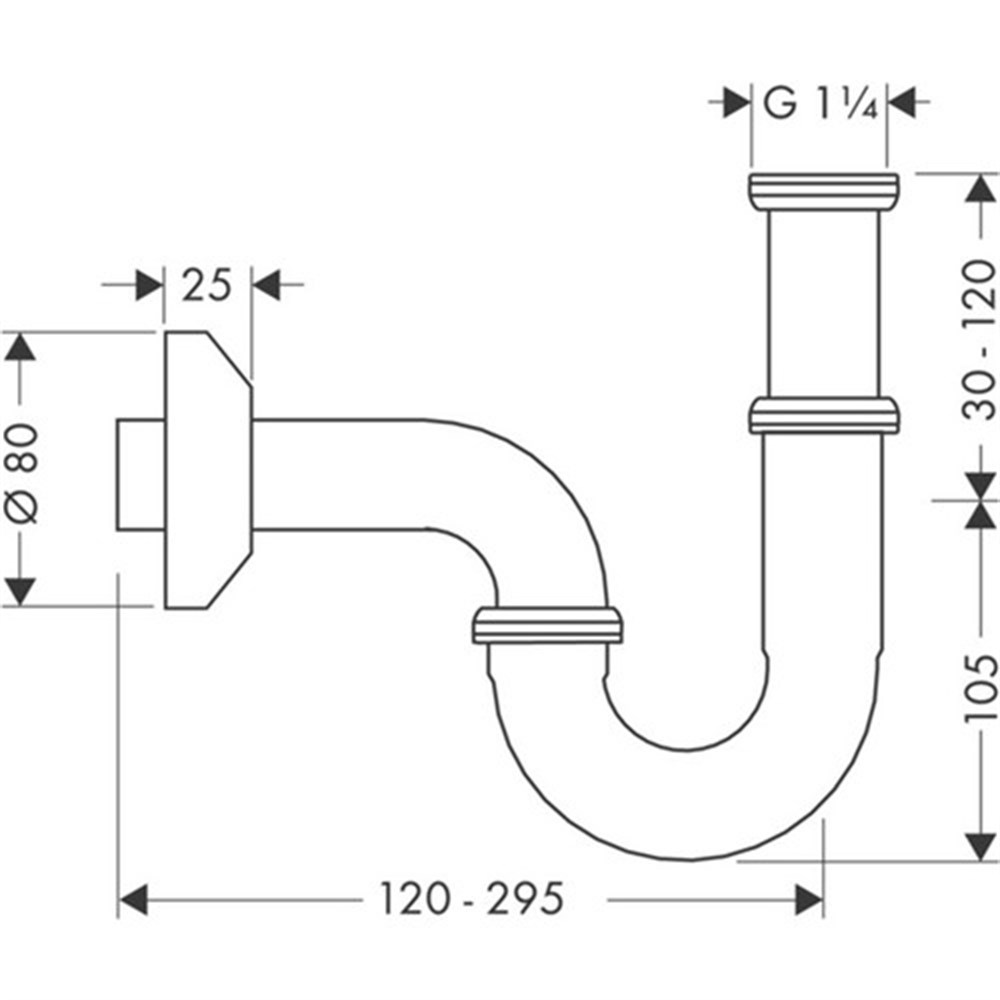 Hansgrohe S Lavabo Sifonu Kolay Montaj  53010000