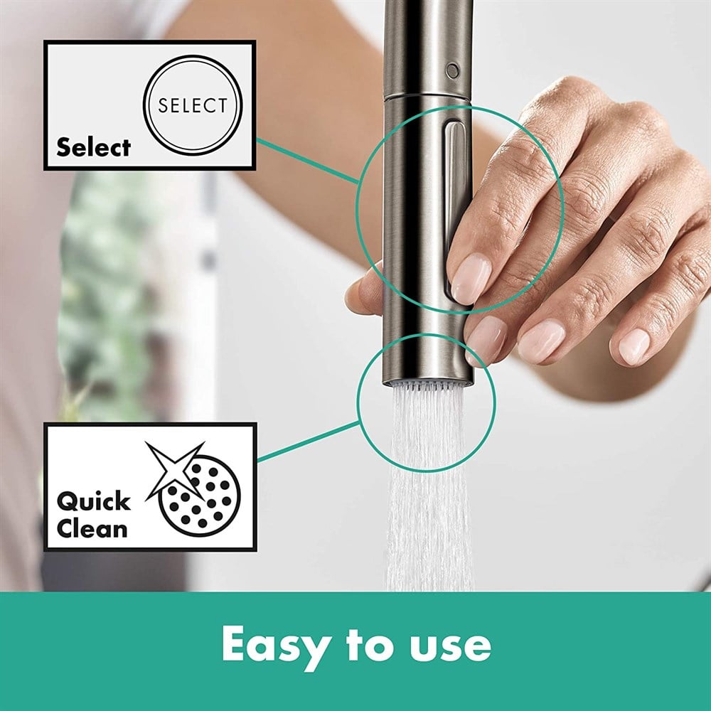 Hansgrohe Talis M54 Eviye Bataryası Paslanmaz Çelik 72800800