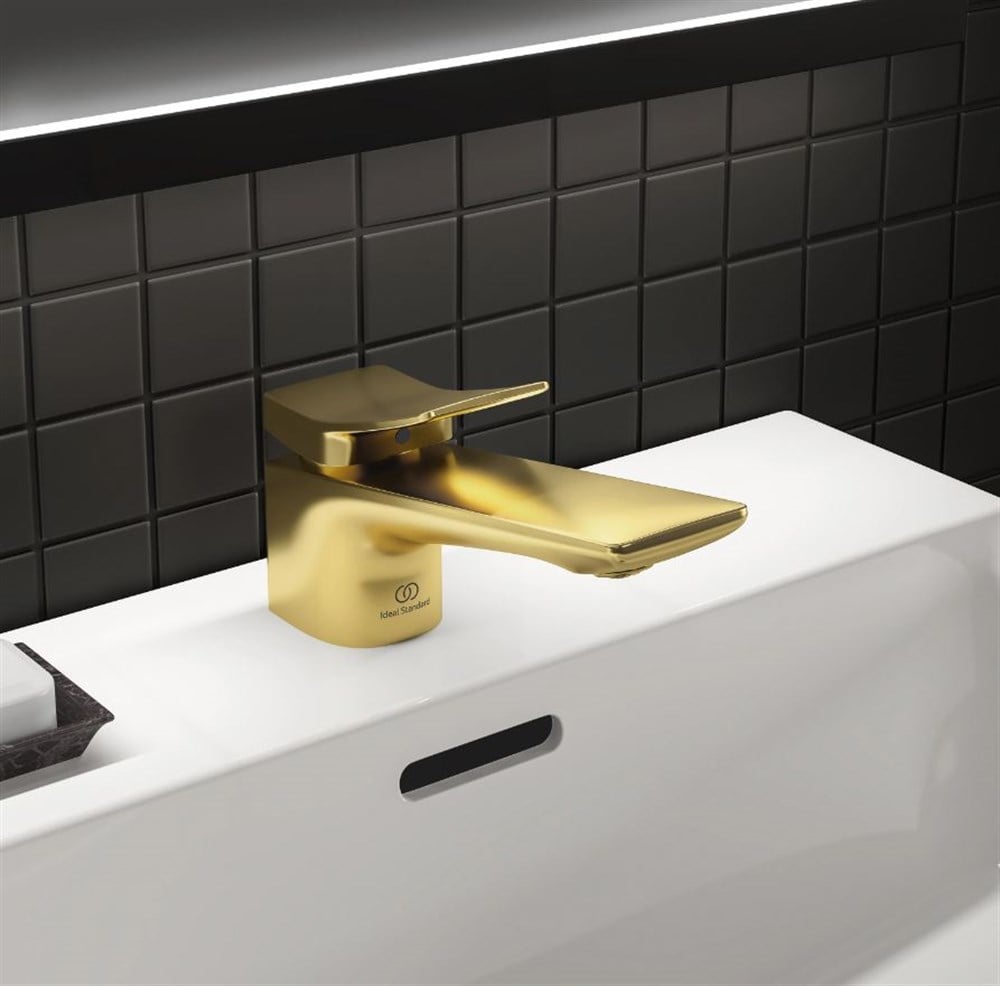 Ideal Standard Atelier Conca Lavabo Bataryası Fırçalı Altın BC753A2