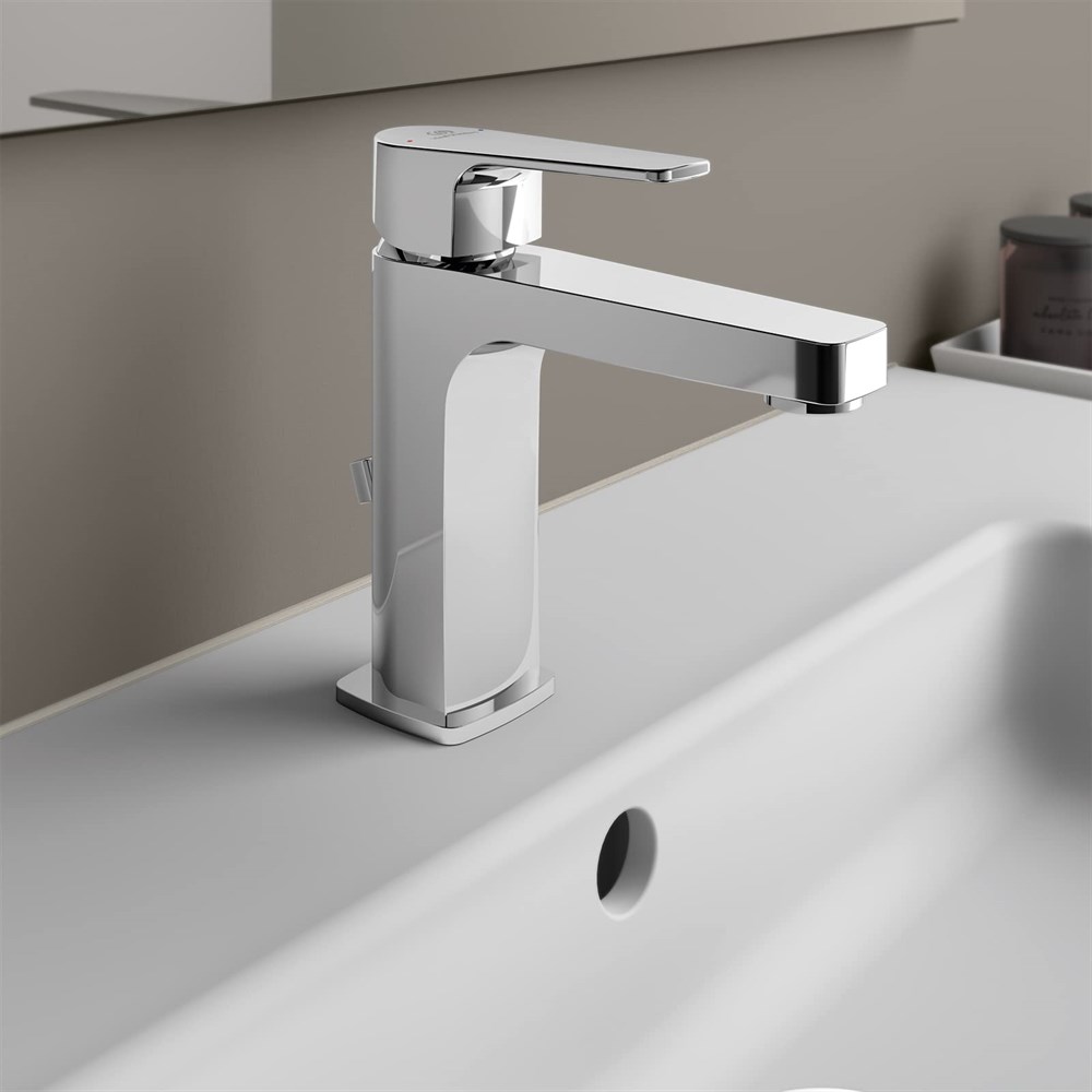 Ideal Standard Cerafine D Lavabo Bataryası Krom (Sifon Kumandalı) BC686AA