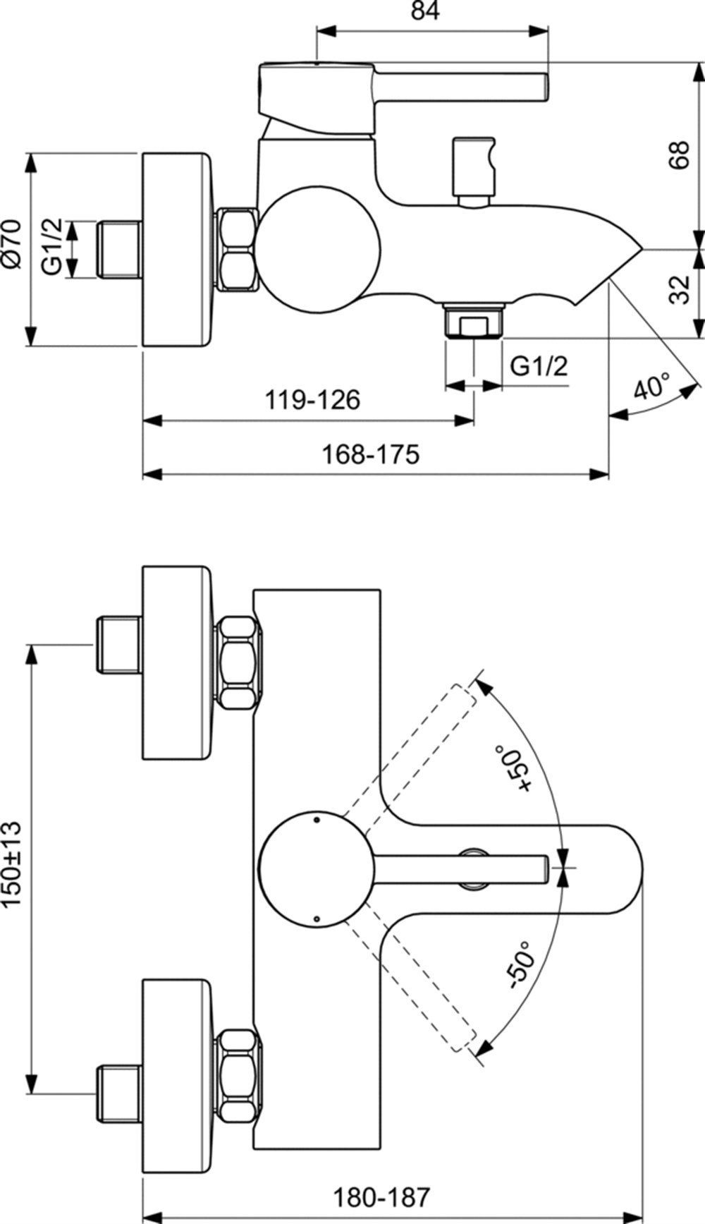 Ideal Standard Ceraline Banyo Bataryası BC199AA
