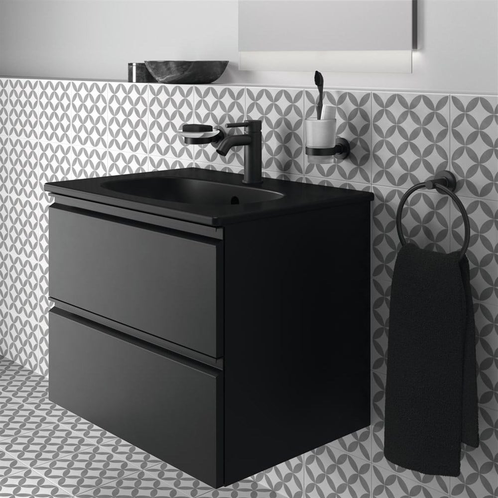 Ideal Standard Ceraline Lavabo Bataryası Mat Siyah BC268XG