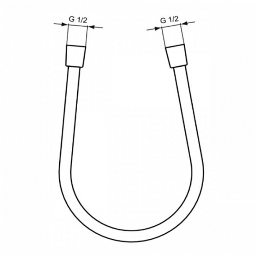 Ideal Standard IdealFlex Duş Spirali 125 cm Mat Siyah A3306XG