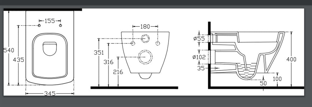 Ideal Standard Z256801 Strada Asma Klozet