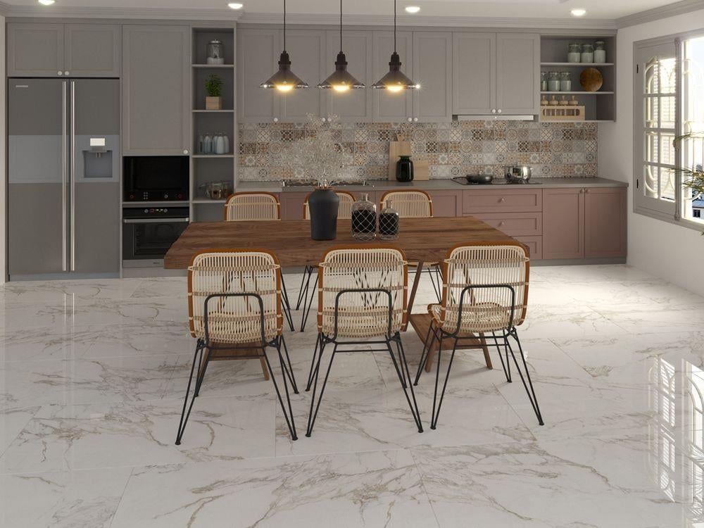 Qua 60x120 Creme Blanc Parlak