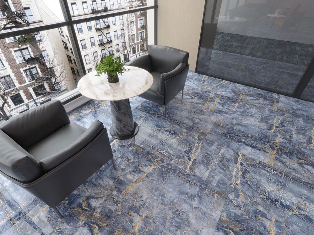 Qua 60x120 Notte Blue Yer Duvar Seramiği