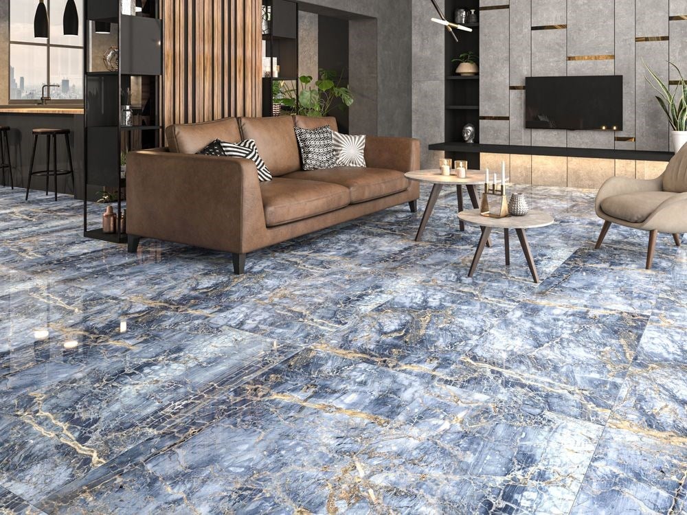 Qua 60x120 Notte Blue Yer Duvar Seramiği