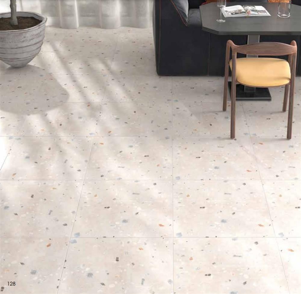 Seranit 60x60 Terrazzo Flake Beyaz Fon Mat