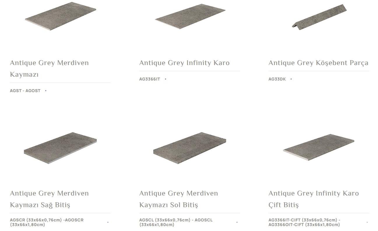 Serapool 33x66 Antique Grey Rec.