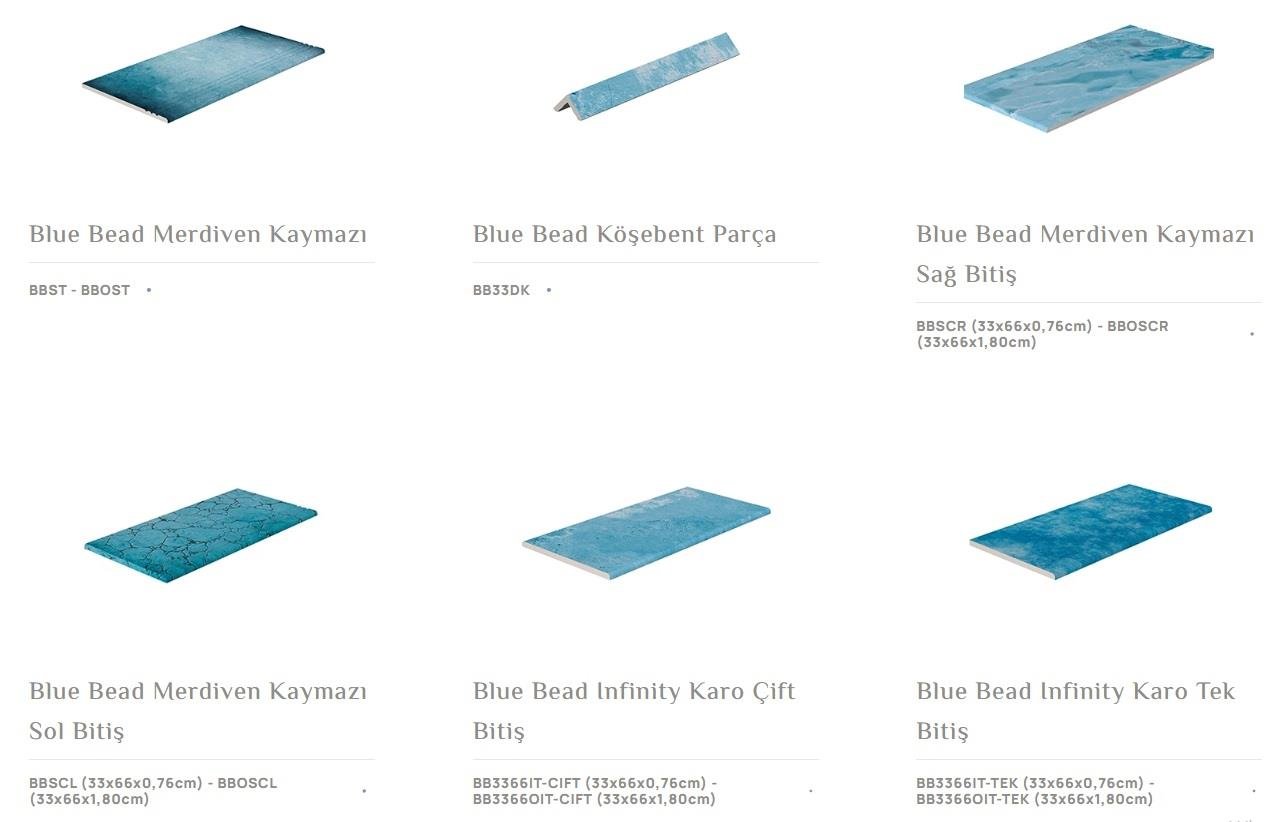Serapool 33x66 Blue Bead Rec.