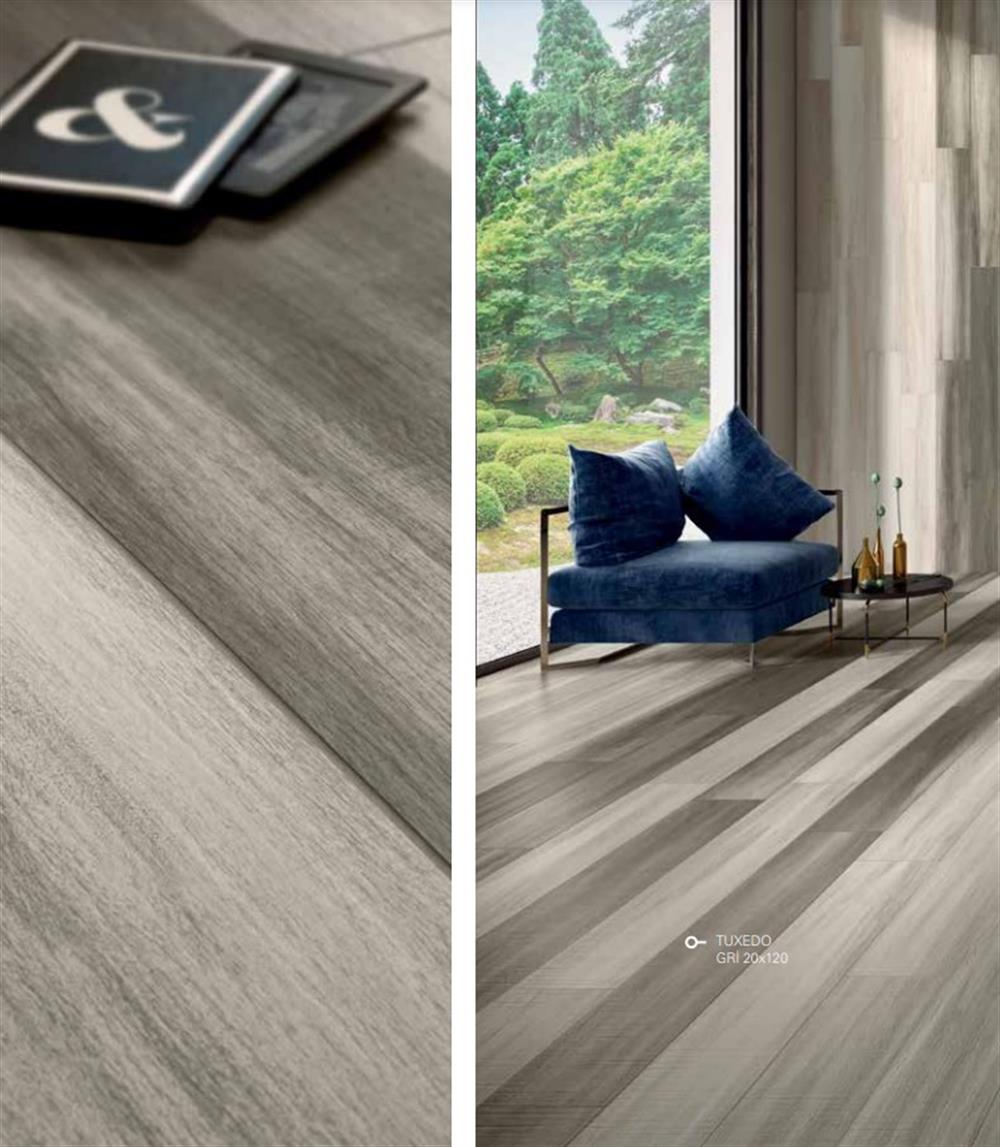 Villeroy & Boch 20x120 Tuxedo Gri Rek