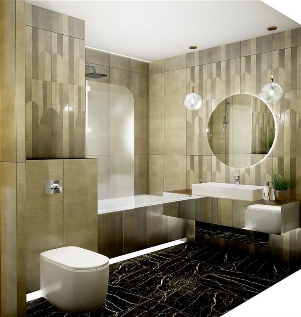 Villeroy & Boch 40x120 Arc Noir Bej Mat Rec