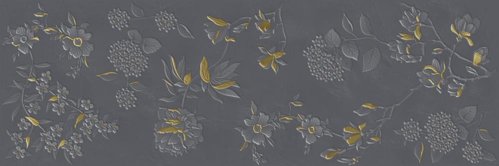 Villeroy & Boch 40x120 Jardin Gri Altın Dekor Mat Rec