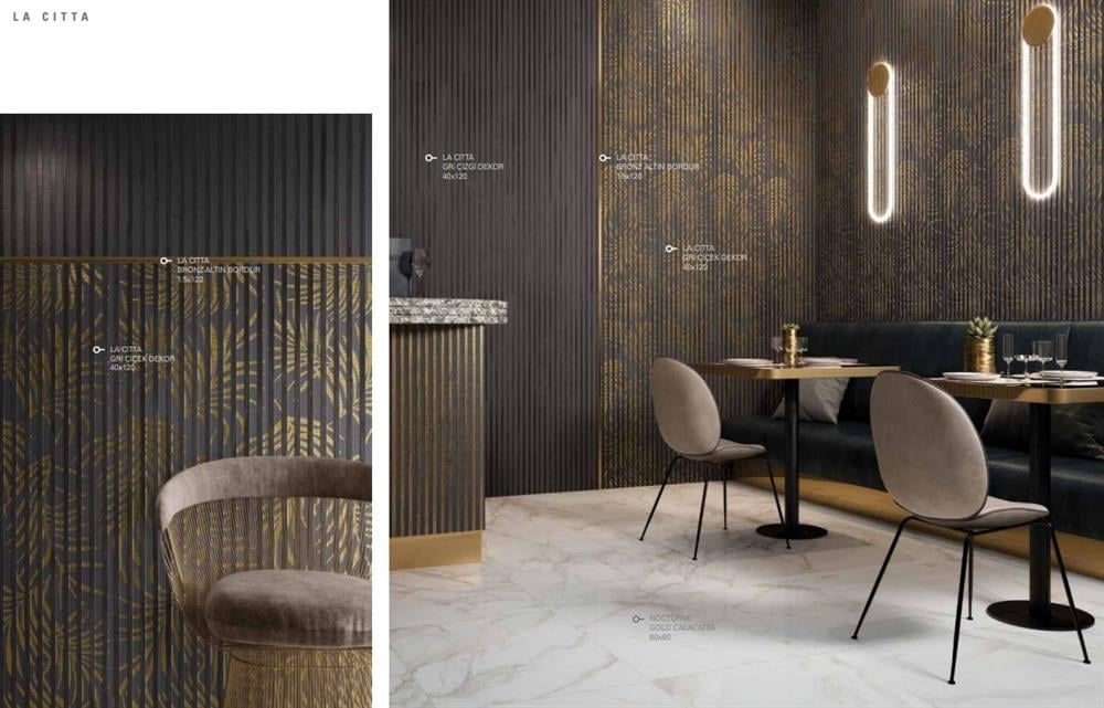 Villeroy & Boch 40x120 La Citta Beyaz Çiçek Dekor Mat Rec