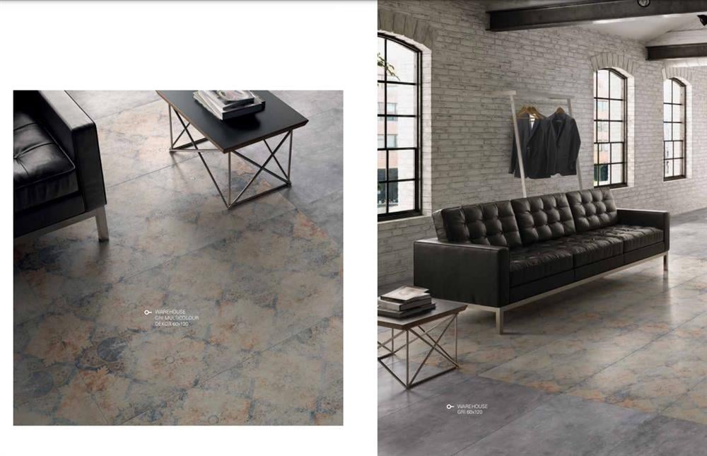 Villeroy & Boch 60x120 Warehouse Gri Multicolor Dekor Rek