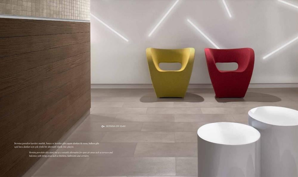 Villeroy & Boch 60x60 Bernina Gri Mat Rek