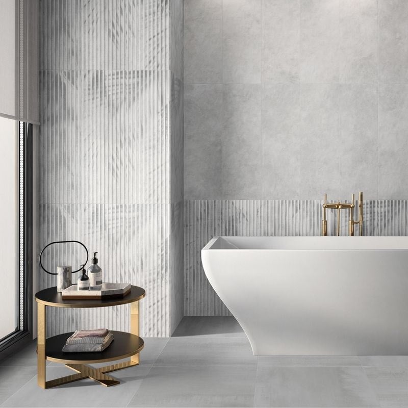 Villeroy&Boch 30X90 OMBRA BEYAZ CICEK DEK MAT REK 9MM Duvar Seramiği