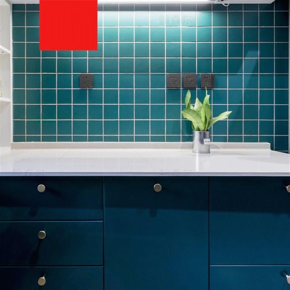 VitrA 10x10 Color RAL 2004030 Koyu Turkuaz Mozaik Parlak