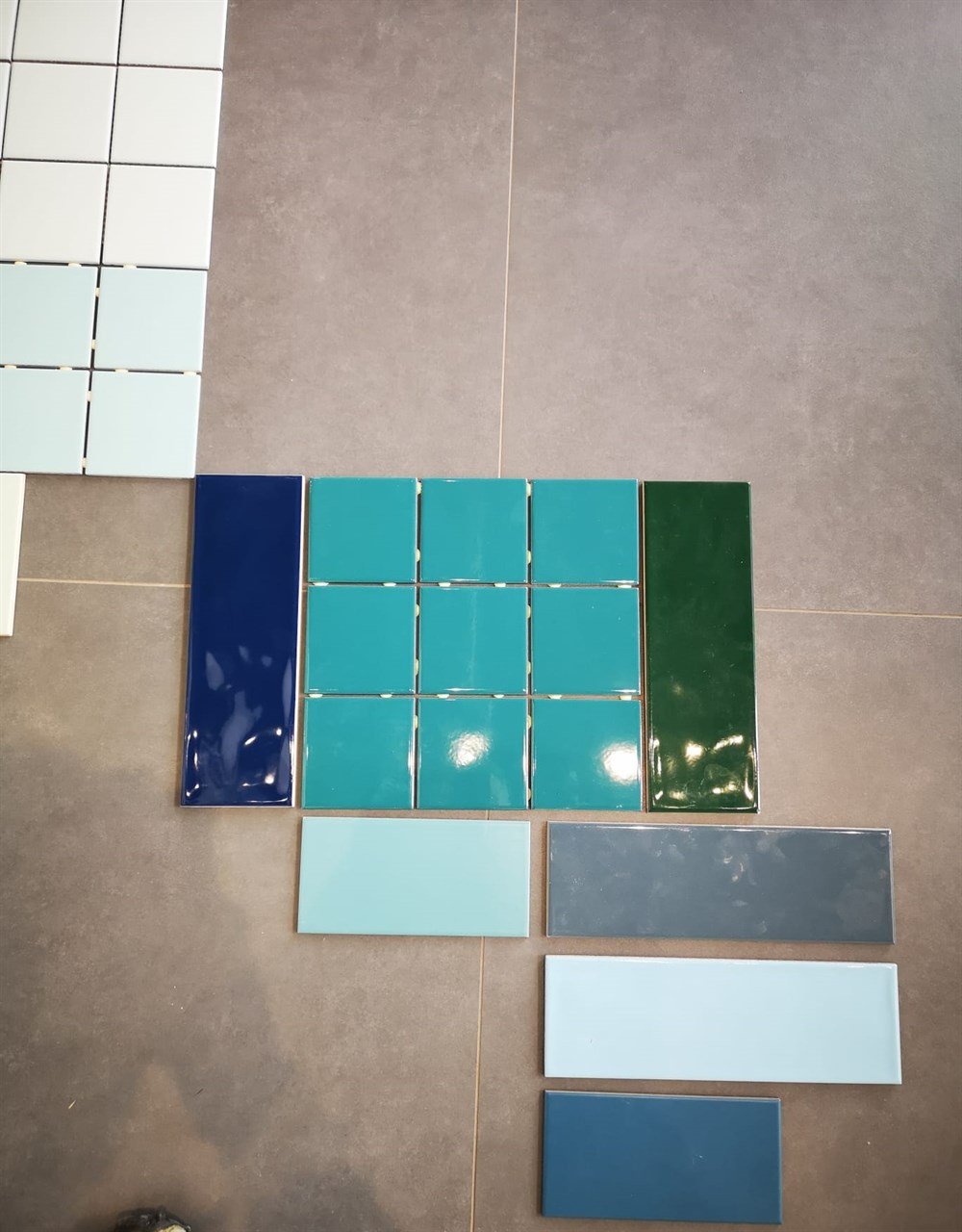 VitrA 10x10 Color RAL 2004030 Koyu Turkuaz Mozaik Parlak