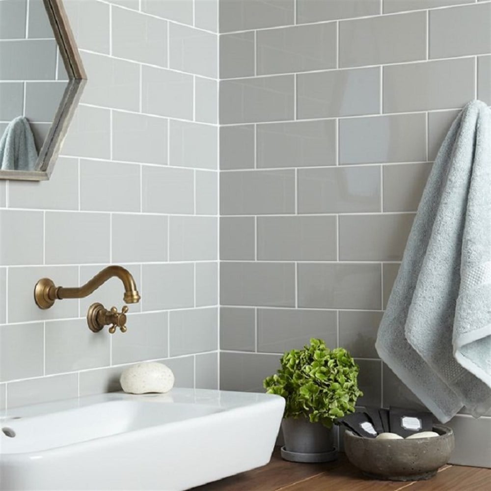 VitrA 10x20 Color RAL 7047 Açık Gri Parlak