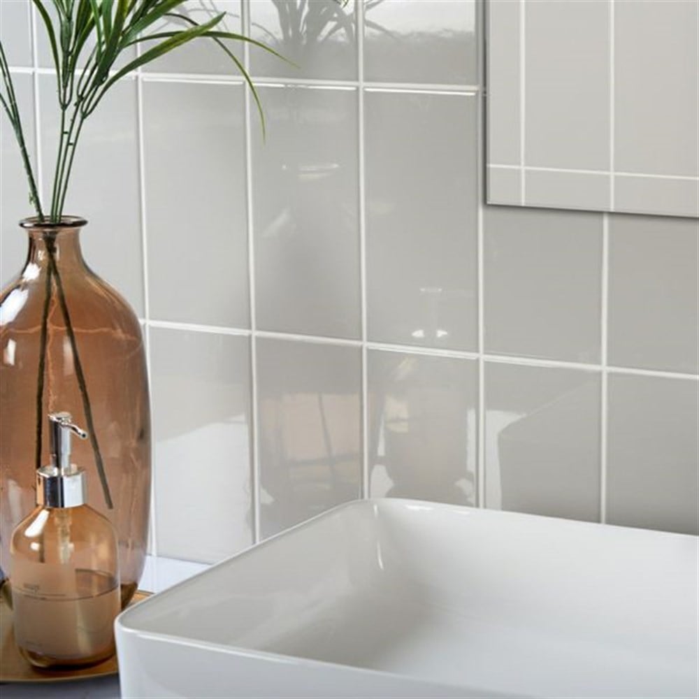 VitrA 10x20 Color RAL 7047 Açık Gri Parlak