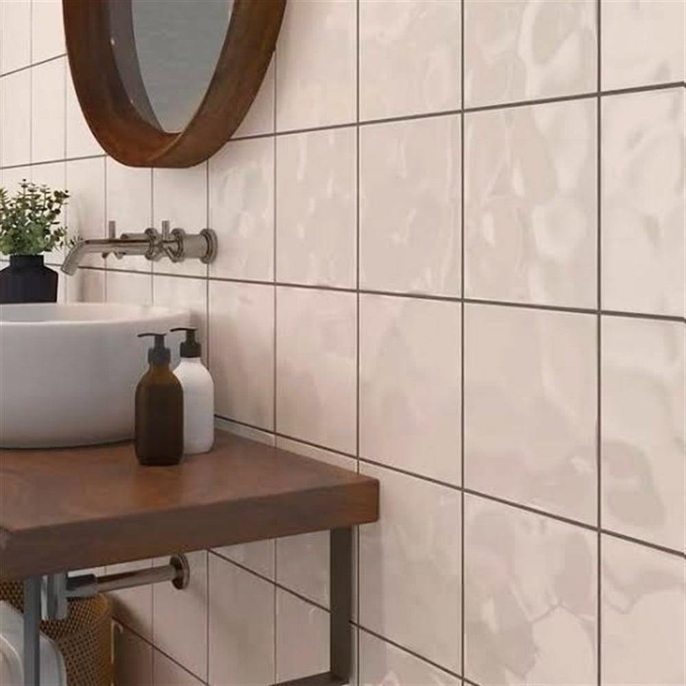 VitrA 20x20 Miniworx Fon Ral 0958010 Açık Vizon Bumpy Parlak