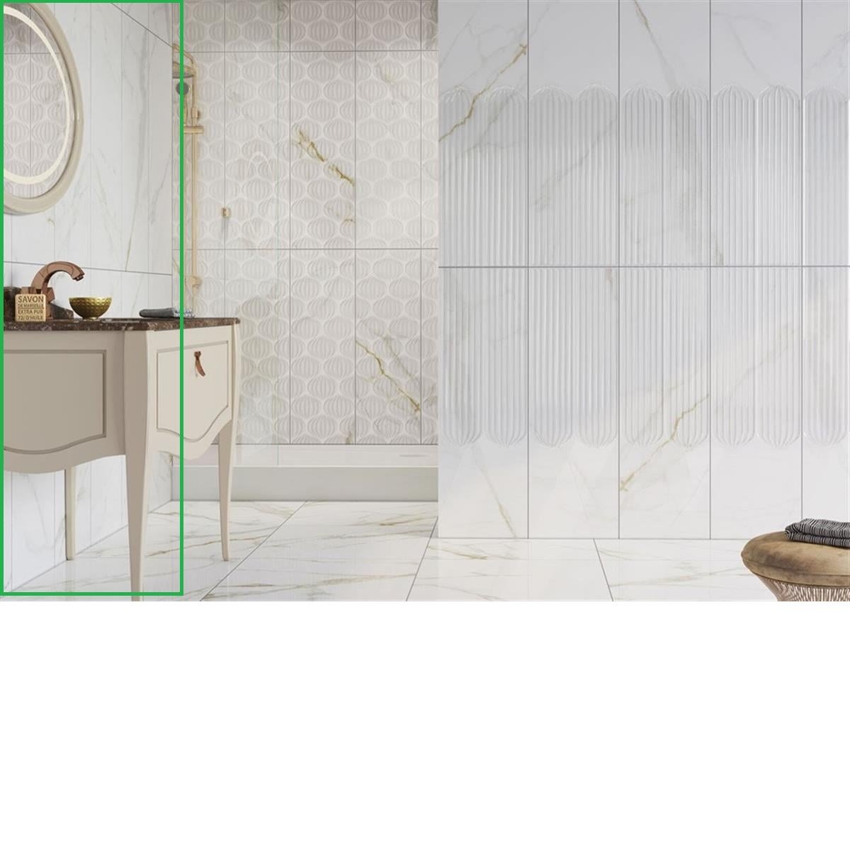 Vitra 30X90D STATUA BEYAZ PRL 8R Duvar Seramiği