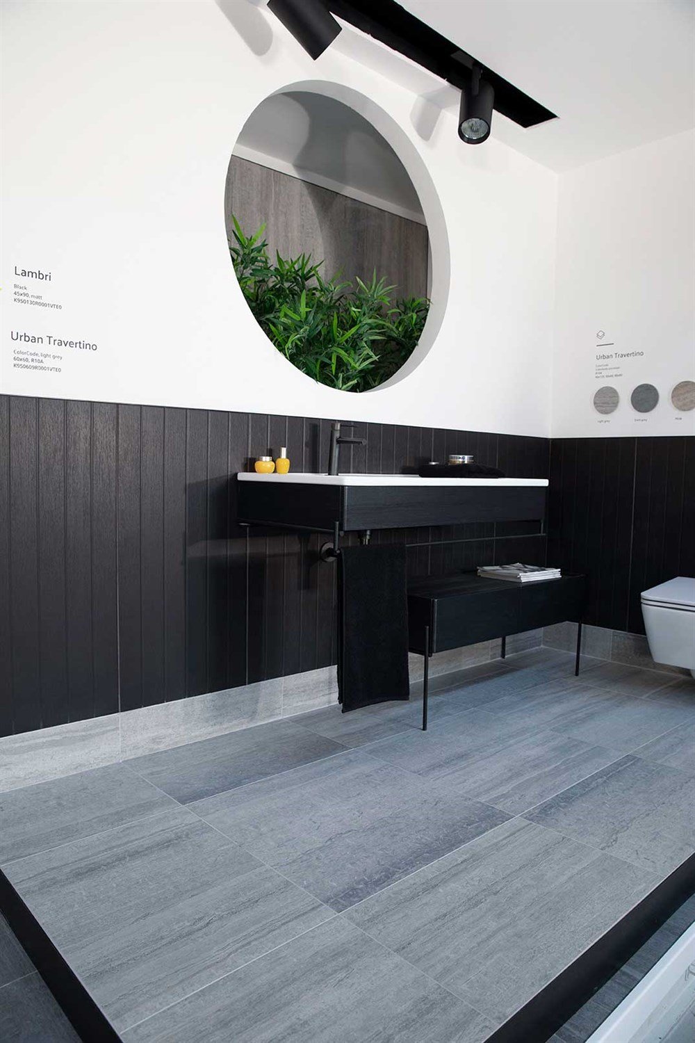 VitrA 45X90 Lambri Siyah Mat Rec K950130R