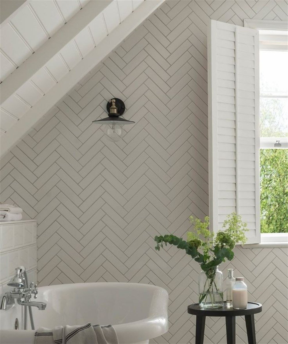 VitrA 5x20 Miniworx Balıksırtı Ral 9016 Beyaz Mat (0,88 m² fiyatı)