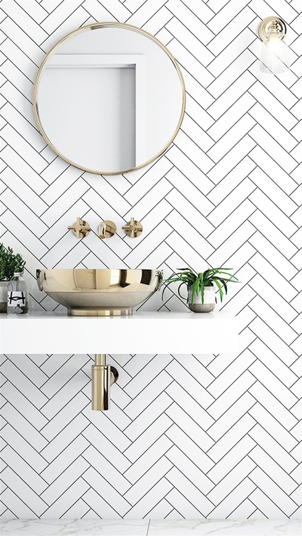 VitrA 5x20 Miniworx Balıksırtı Ral 9016 Beyaz Mat (0,88 m² fiyatı)