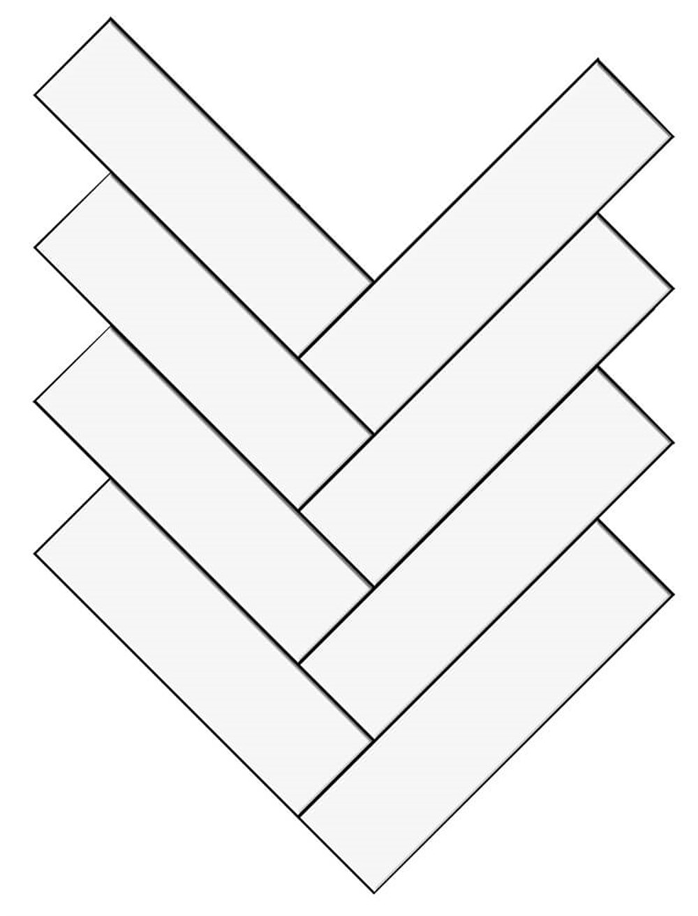 VitrA 5x20 Miniworx Balıksırtı Ral 9016 Beyaz Mat (0,88 m² fiyatı)