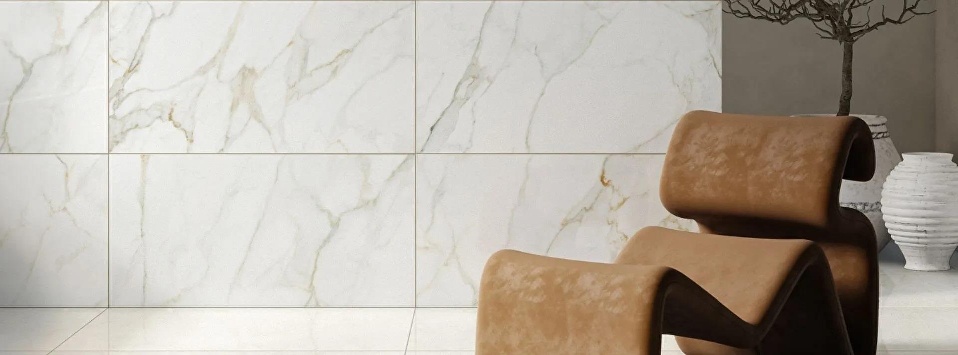 VitrA 60x120 Elegance Calacatta Gold Fon FLPR Parlak K956927FLPR