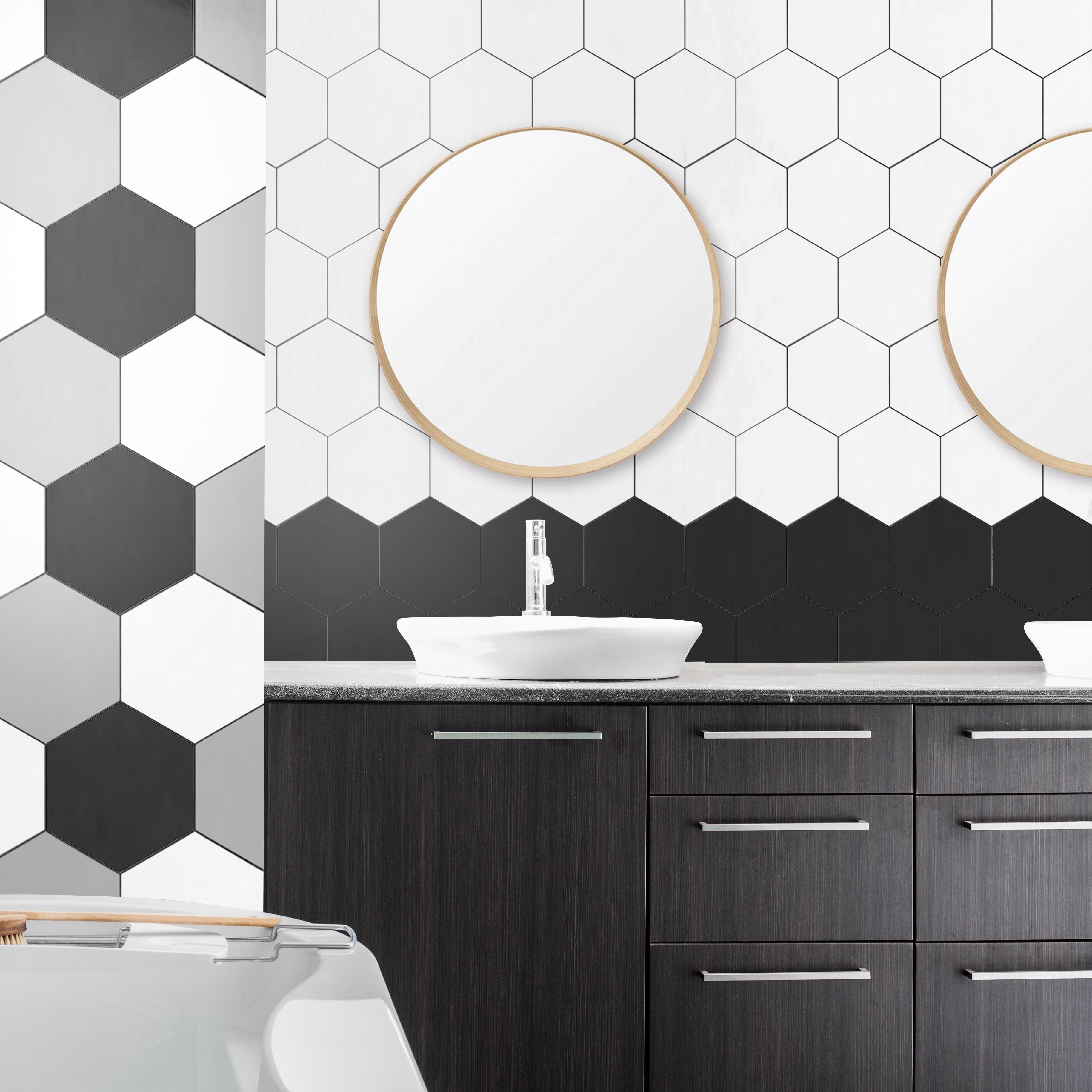 VitrA 8x9 Miniworx RAL 9016 Beyaz Hexagon Mat (NF) K53255380001VTE0