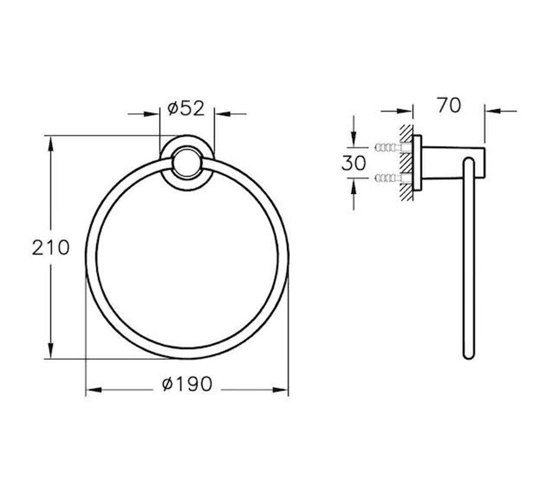 VitrA Ilia Halka Havluluk Krom A44394