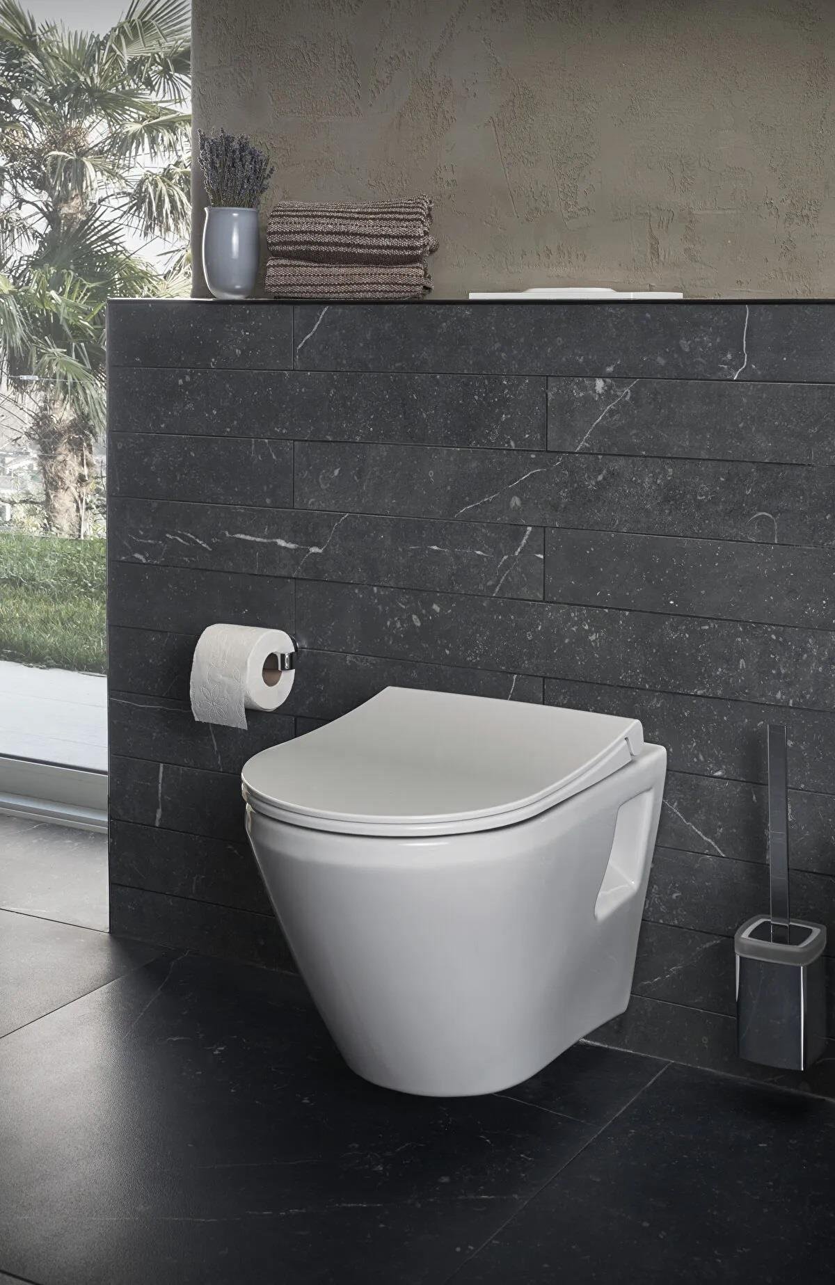 VitrA  Integra Asma Klozet Rim-ex, 54 cm Taharet Borulu, Beyaz 7062L003-0850