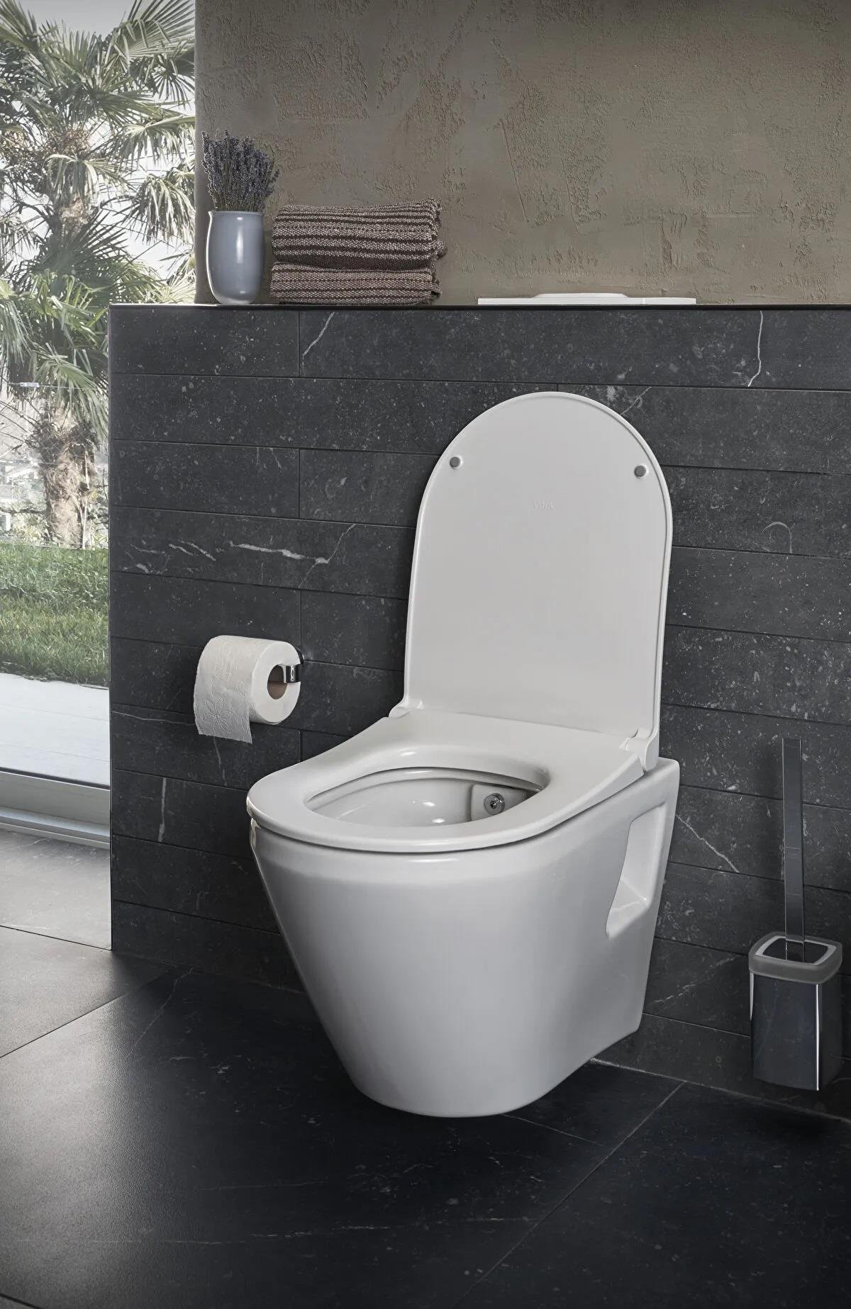 VitrA  Integra Asma Klozet Rim-ex, 54 cm Taharet Borulu, Beyaz 7062L003-0850