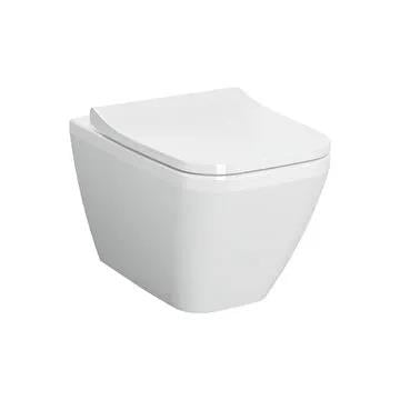 VitrA  Integra Square Klozet Kapağı Slim, Duroplast,Yavaş Kapanır,Beyaz 191-003-009