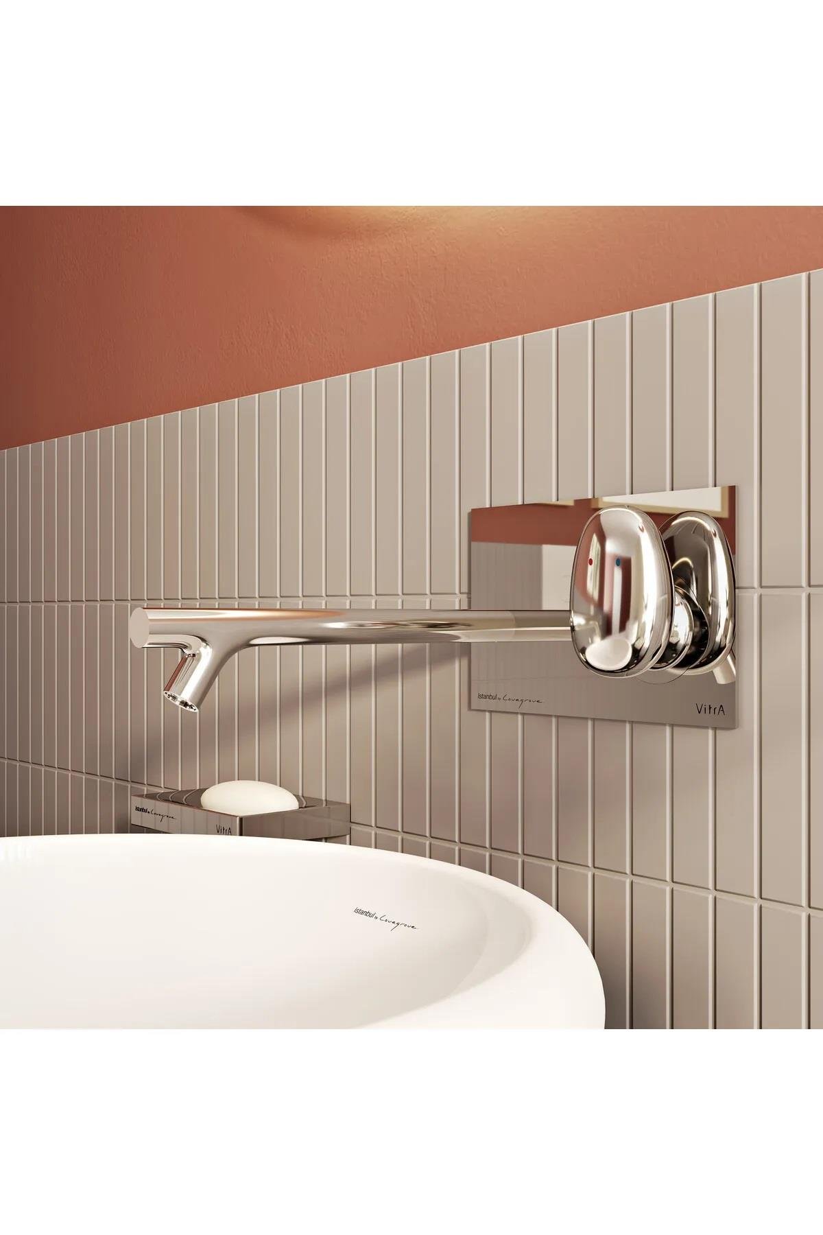VitrA İstanbul Ankastre Lavabo Bataryası (uzun) (sıva üstü grubu) KromA42231