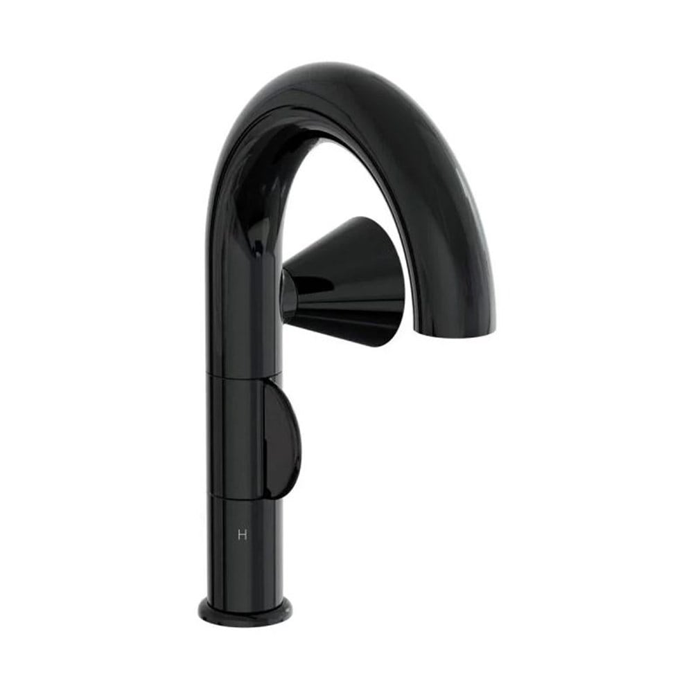 VitrA Liquid Sağ El Lavabo Bataryası Parlak Siyah A4274939