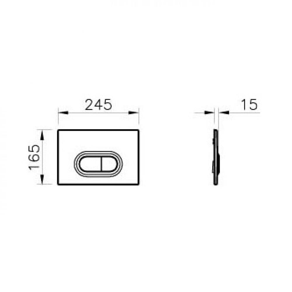 VitrA Loop O Kumanda Paneli Mat Krom 740-0585VitrA Loop O Kumanda Paneli Mat Krom 740-0585