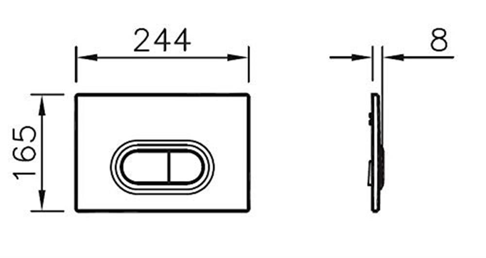 VitrA Loop O Kumanda Paneli Parlak Beyaz 740-0500