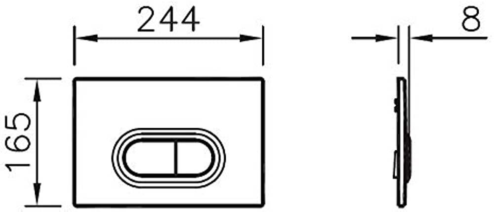 VitrA Loop O Kumanda Paneli Parlak Krom 740-0580