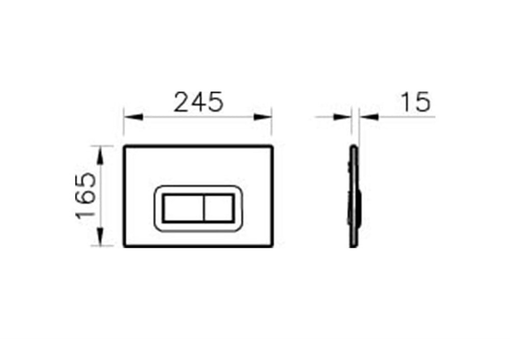 Vitra Loop R Kumanda Paneli, Mat Beyaz 740-0600